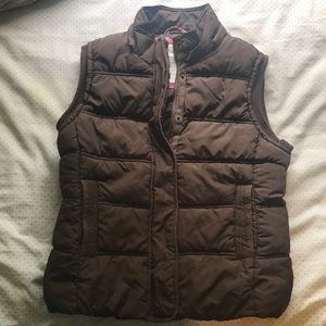Dark brown Aeropostale puffer vest